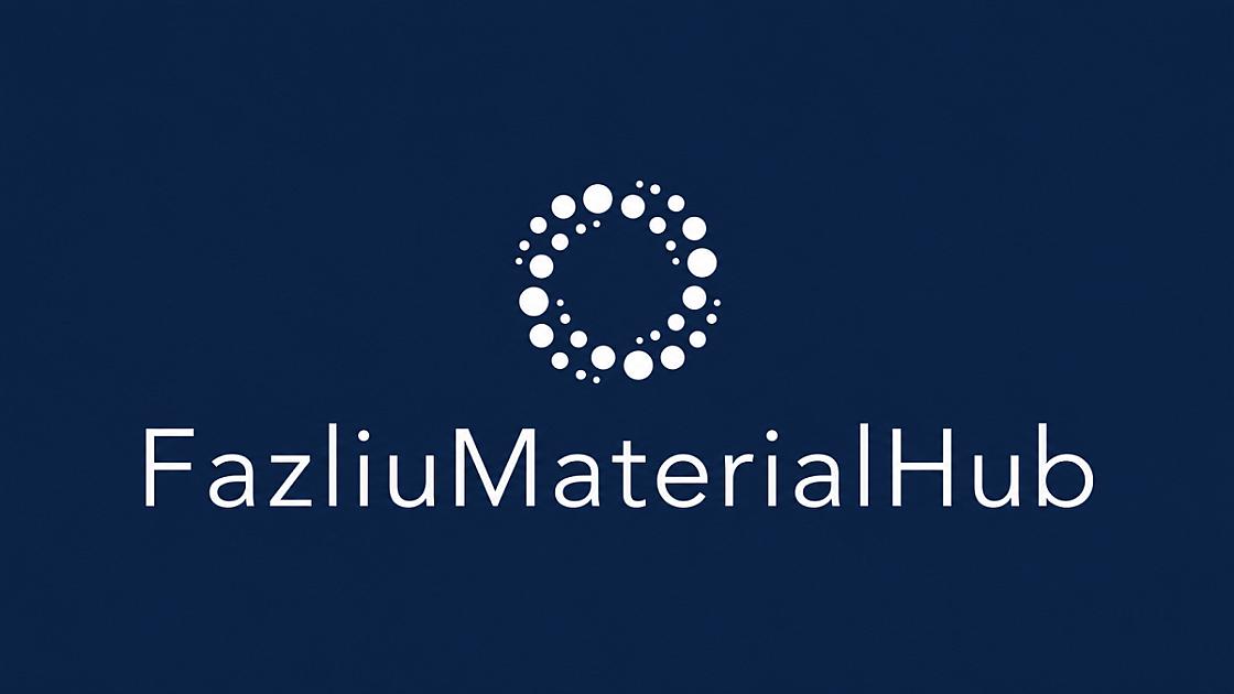 Willkommen bei FazliuMaterialHub 
